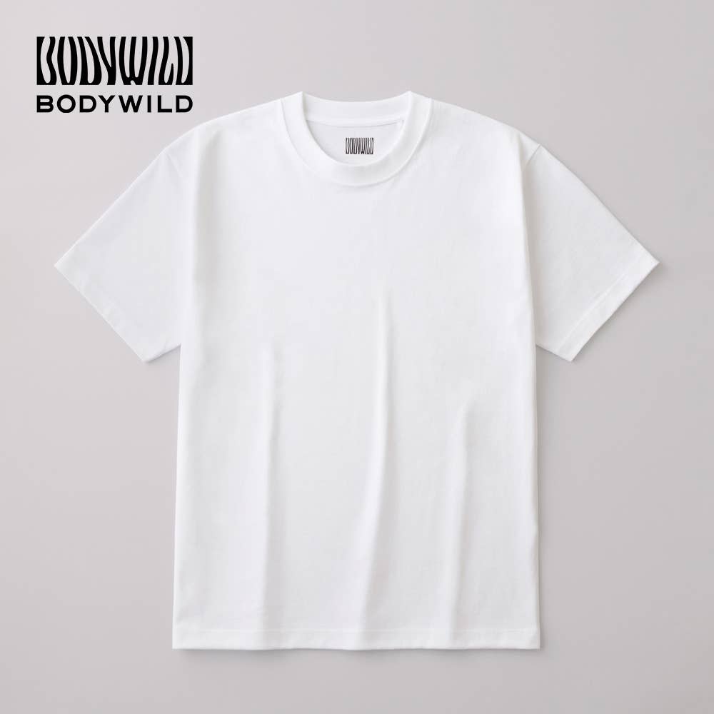 【綿100%】厚手天竺クルーネックTシャツ(丸首)